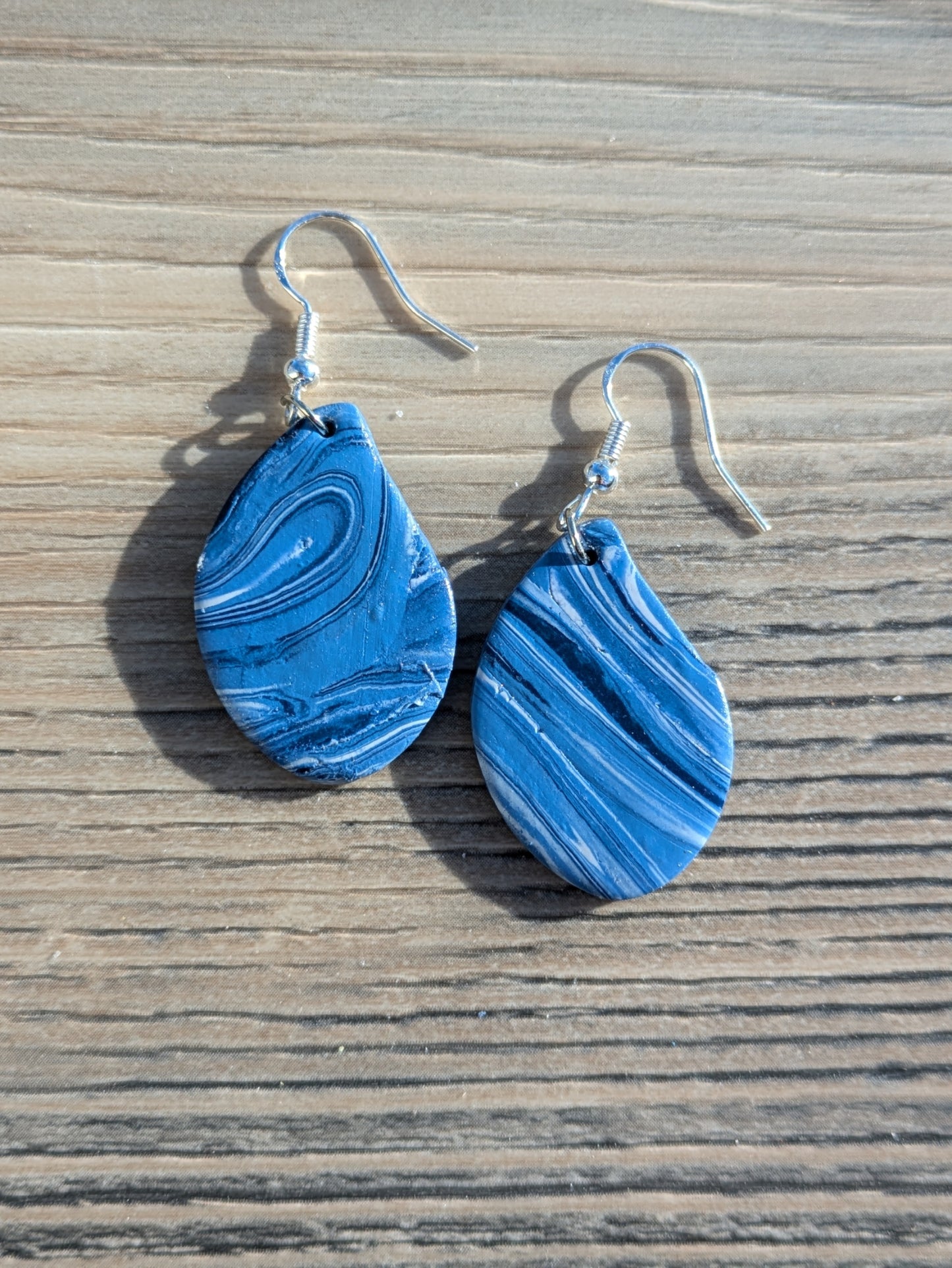 Stripey Blue Dangles