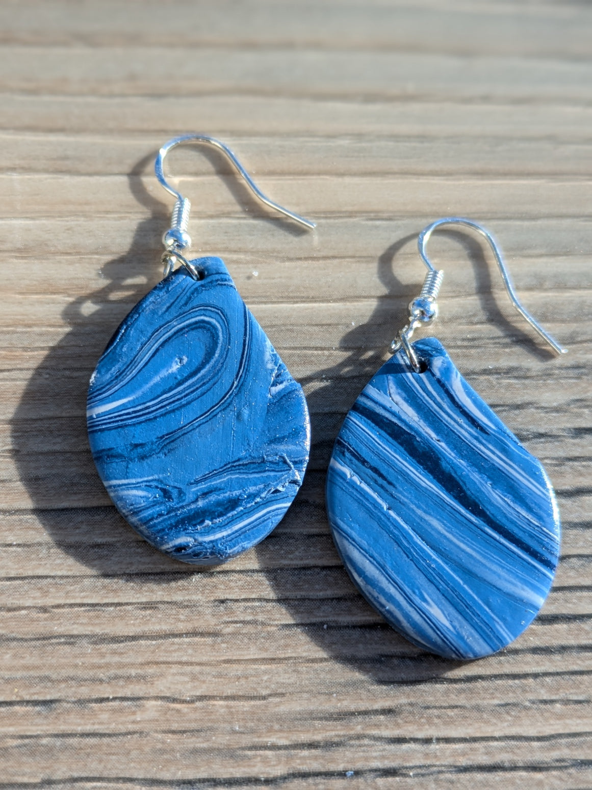 Stripey Blue Dangles