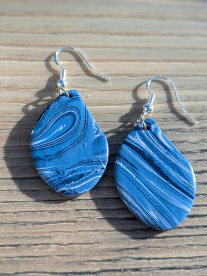 Stripey Blue Dangles