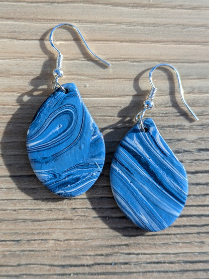 Stripey Blue Dangles