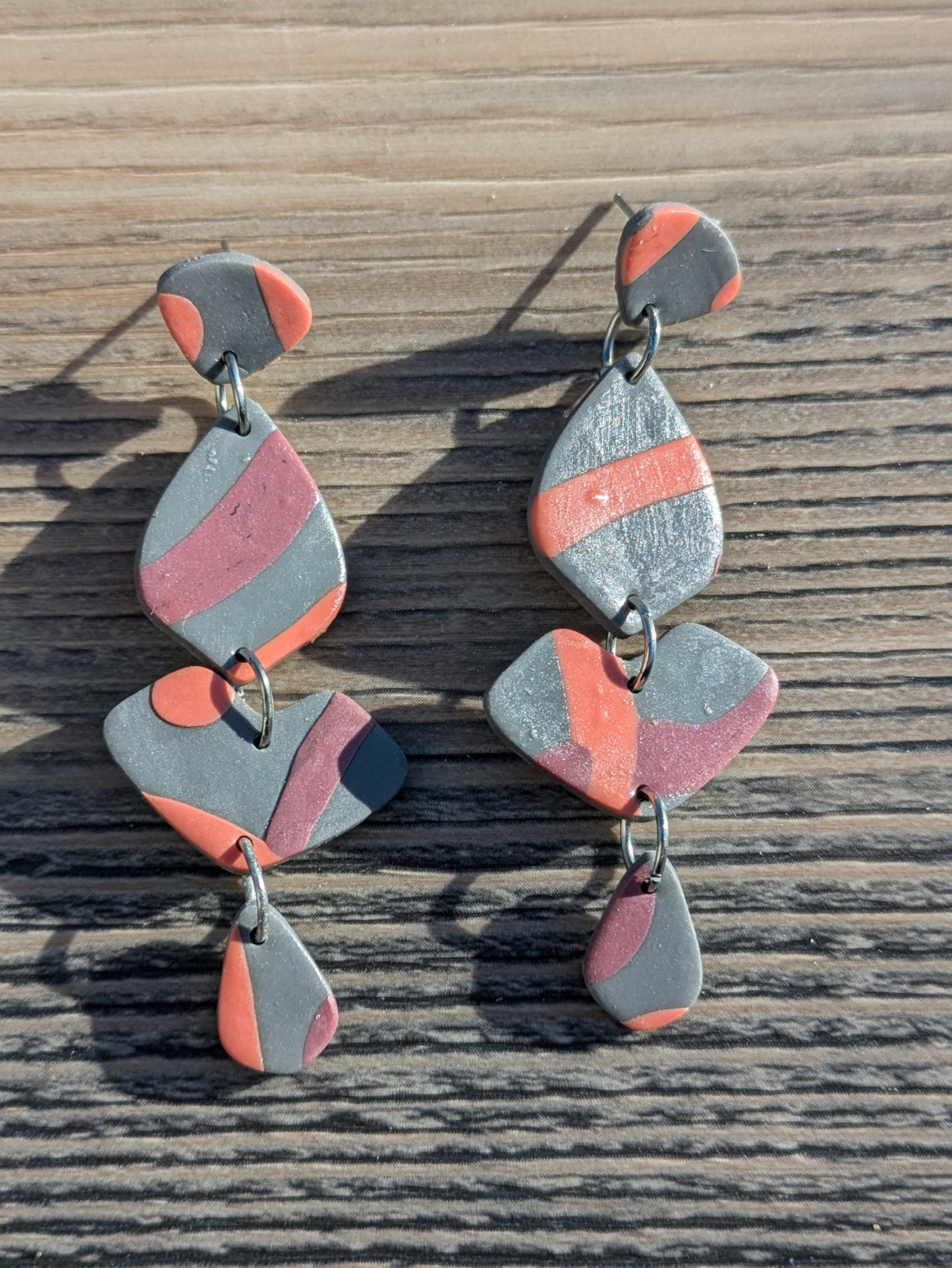 Modern Dangles Studs