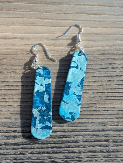 Blue Stained Glass Dangles