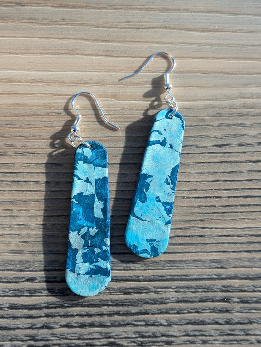 Blue Stained Glass Dangles