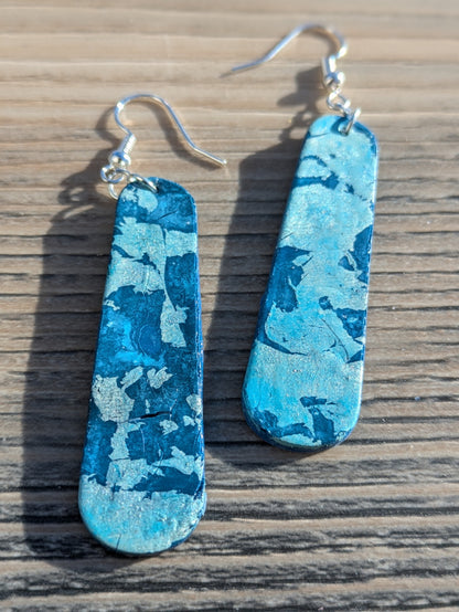 Blue Stained Glass Dangles