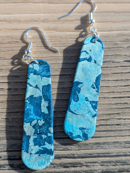 Blue Stained Glass Dangles