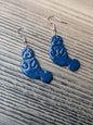 Navy Manatee Dangles