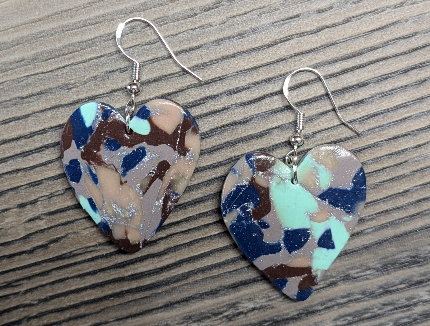 Mosaic Heart Dangles