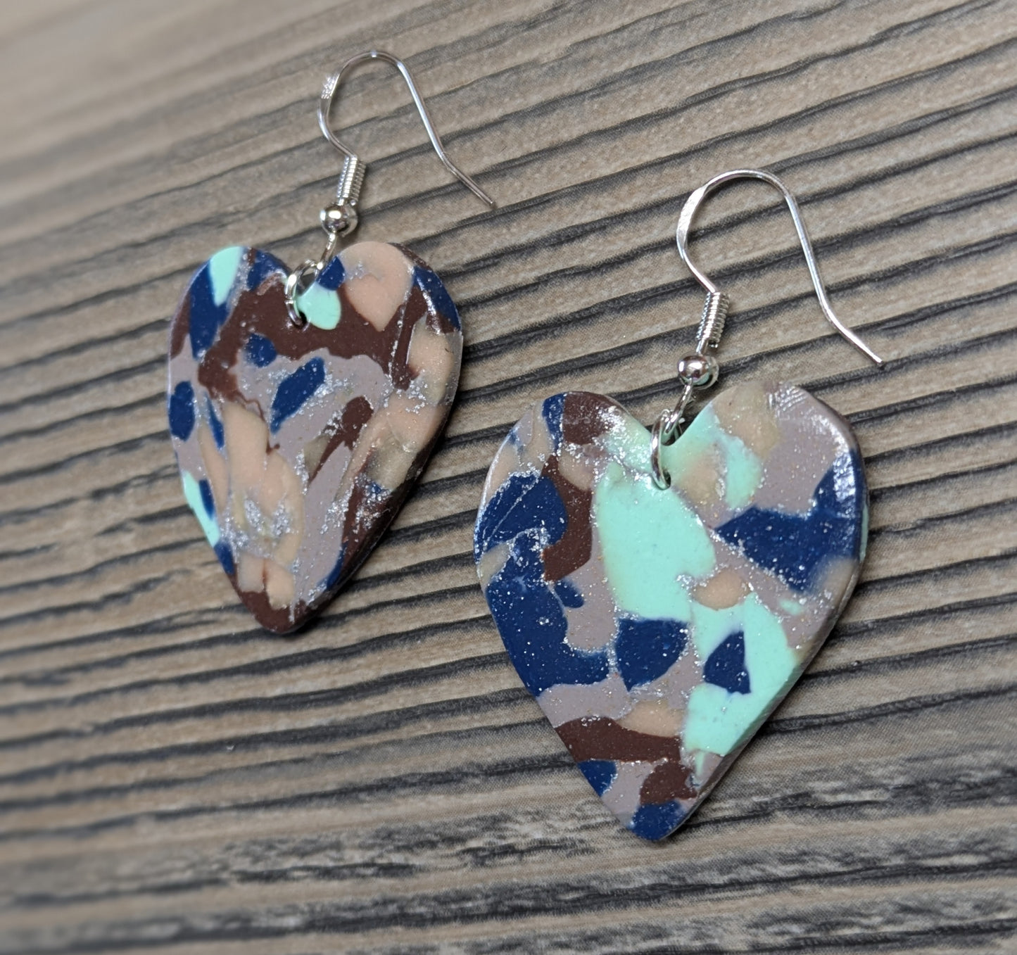 Mosaic Heart Dangles