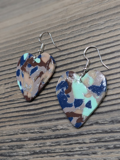 Mosaic Heart Dangles