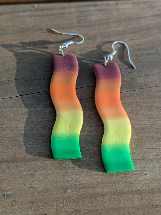 Wavy Rainbow Dangles