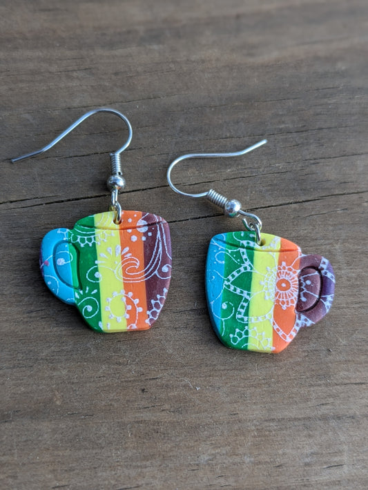 Rainbow Coffee Cups