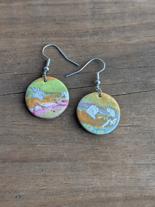 Multicolored Circle Dangles
