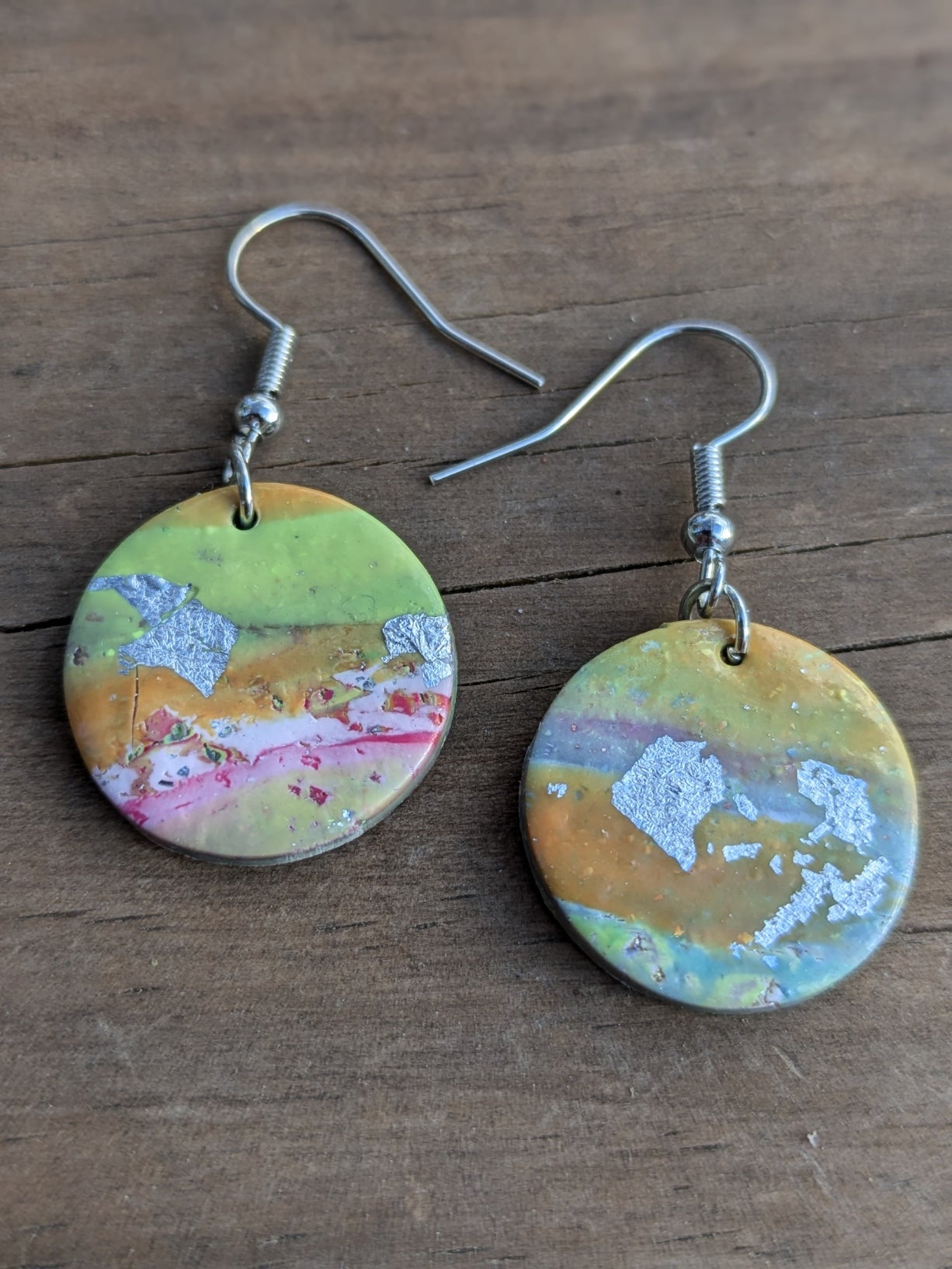 Multicolored Circle Dangles