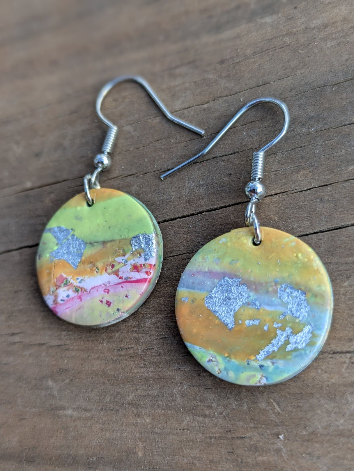 Multicolored Circle Dangles