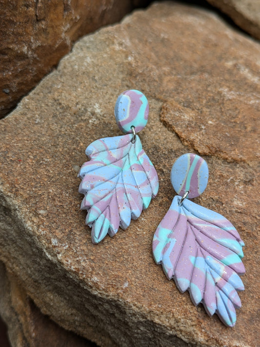 Leaf Inspired Stud Dangles
