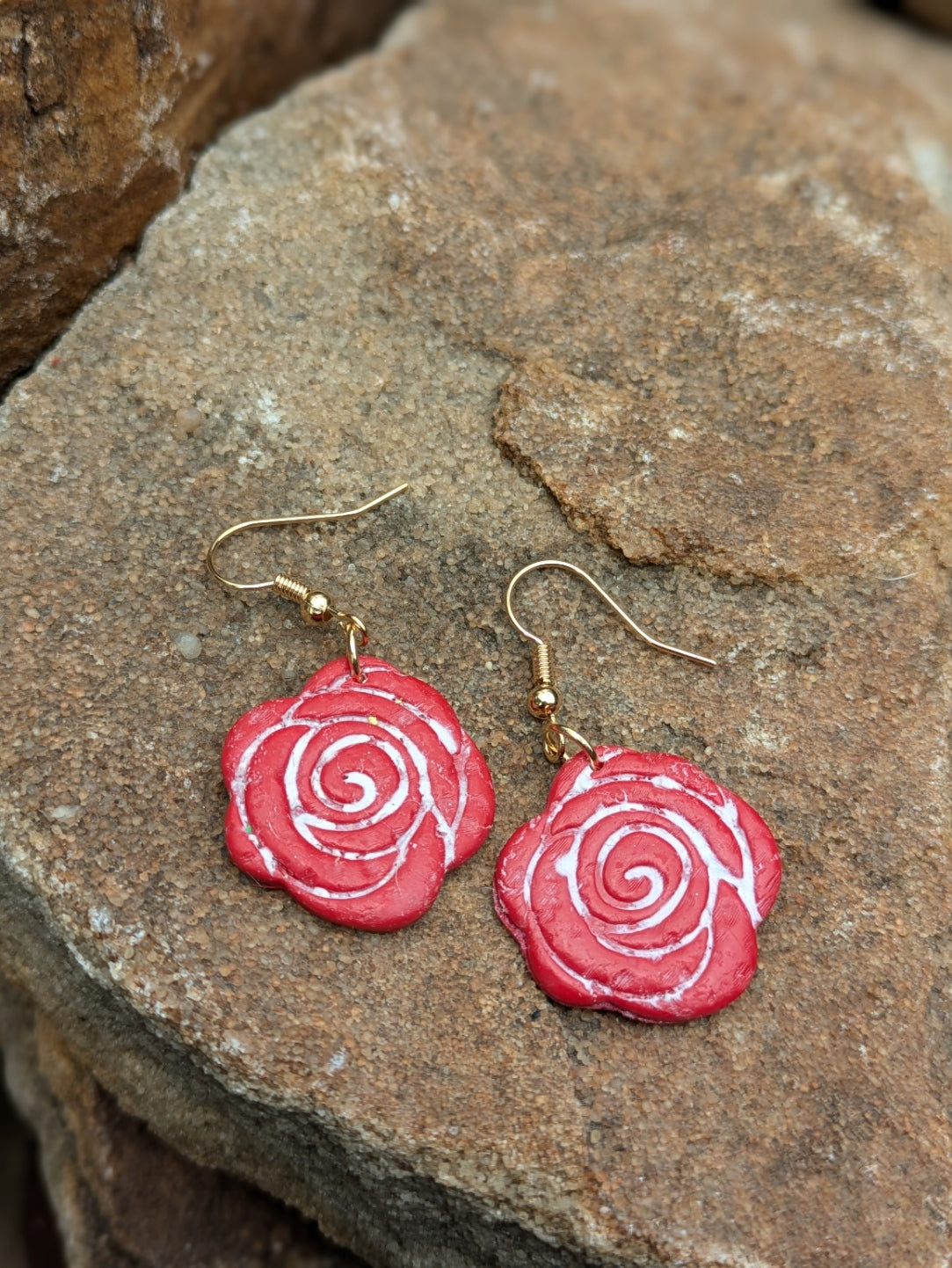 Red Rose Dangles