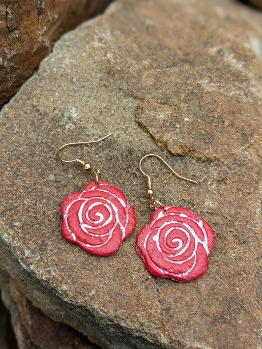 Red Rose Dangles