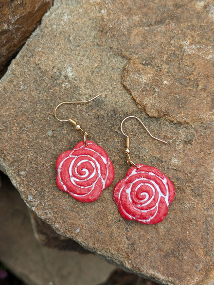 Red Rose Dangles