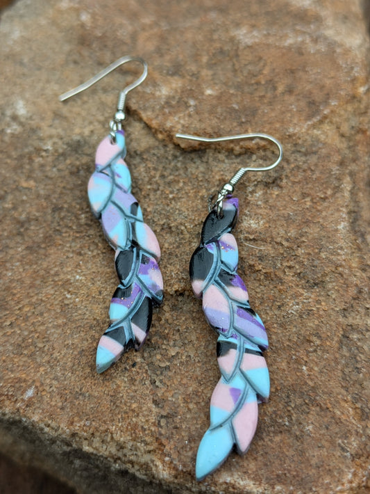 Multicolor Leaf Dangles