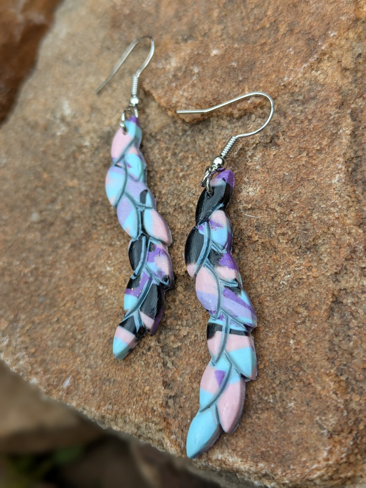Multicolor Leaf Dangles