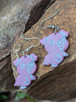 Pink Pig Dangles