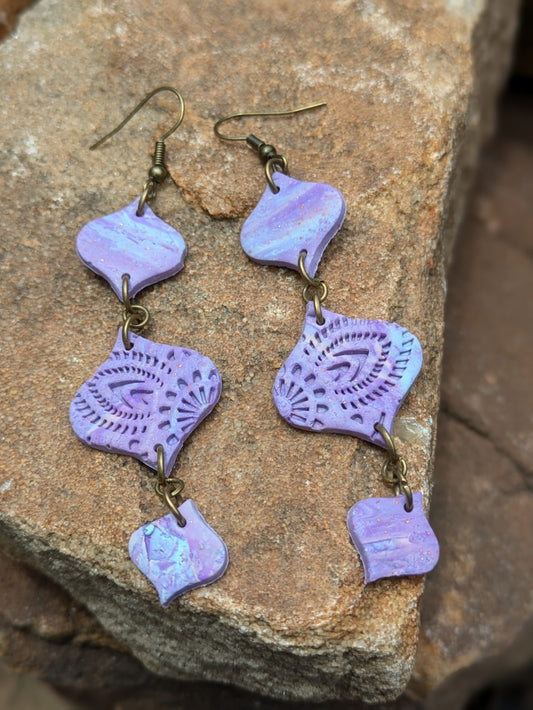 Lilac Triple Dangles