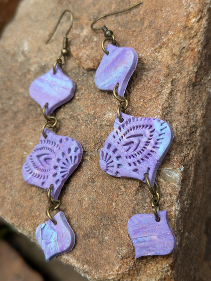 Lilac Triple Dangles