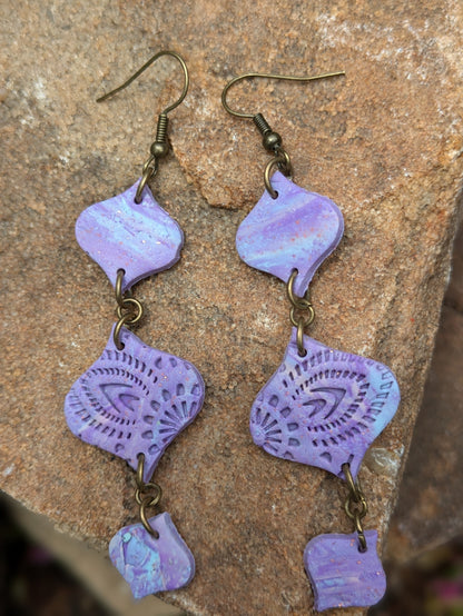 Lilac Triple Dangles