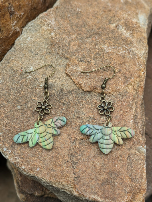 Muted Bee Dangles