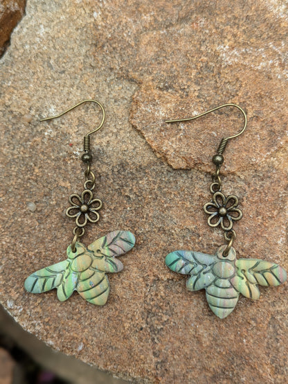 Muted Bee Dangles