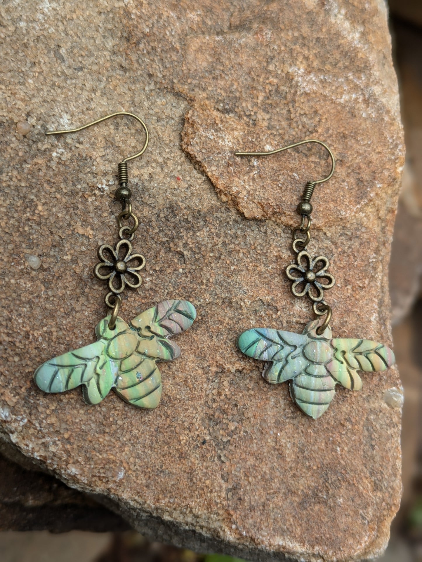 Muted Bee Dangles