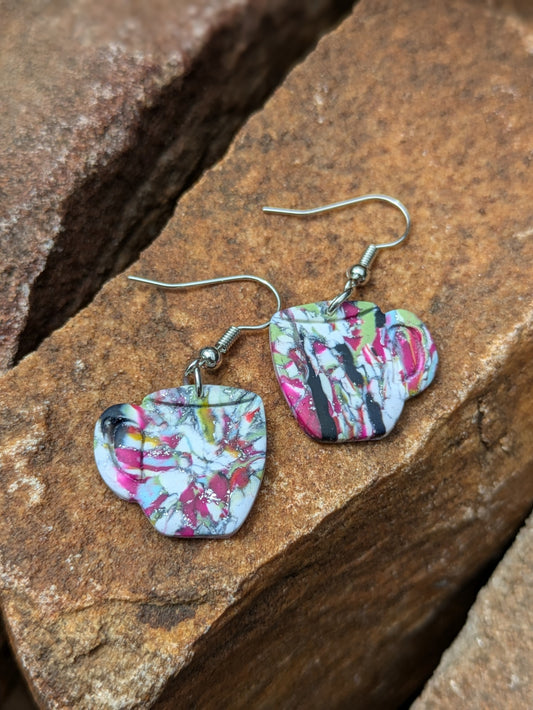 Multicolored Coffee Cup Dangles