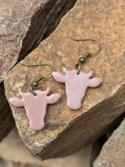 Cow Silhouette Dangles