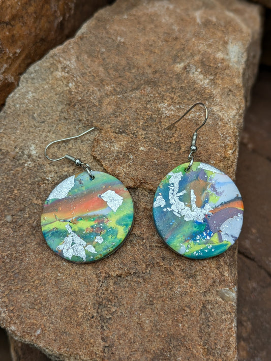 Colorful Circle Dangles