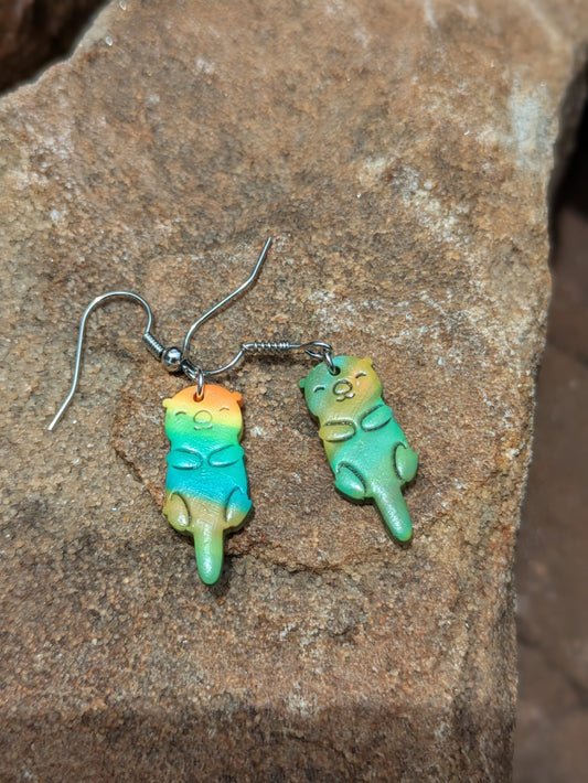 Rainbow Otter Dangles