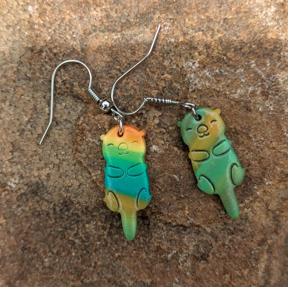 Rainbow Otter Dangles