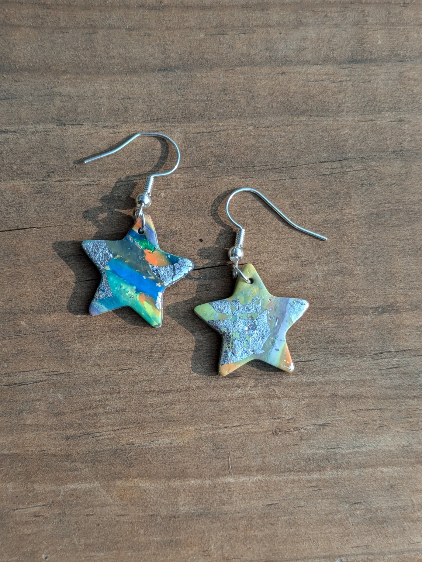 Multicolored Star Dangles