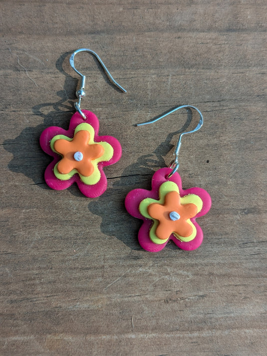 Stacked Flower Dangles