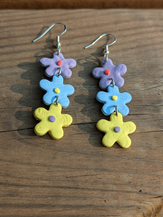 Triple Flower Dangles