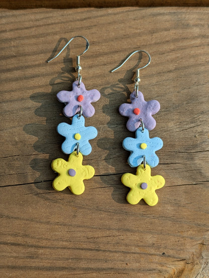 Triple Flower Dangles