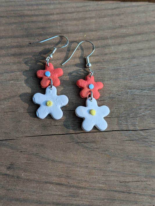 Summer Flower Double Dangles