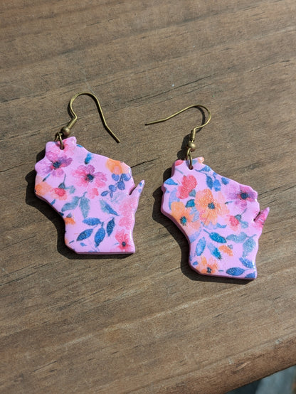 Floral Wisconsin Dangles