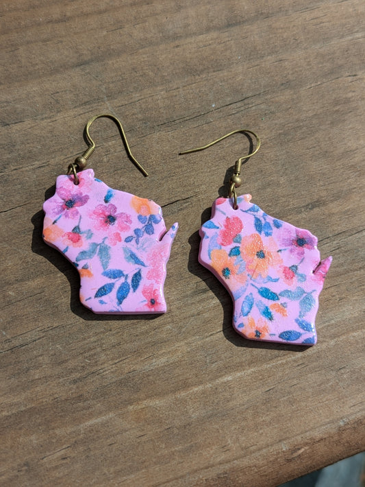 Floral Wisconsin Dangles