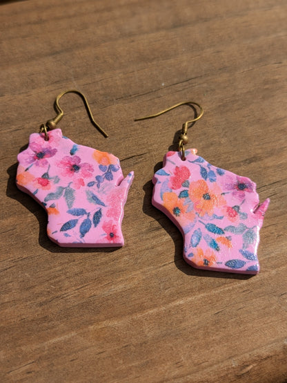 Floral Wisconsin Dangles