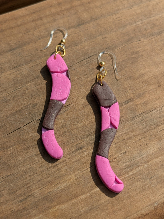 Pink and Brown Textured Rebecca