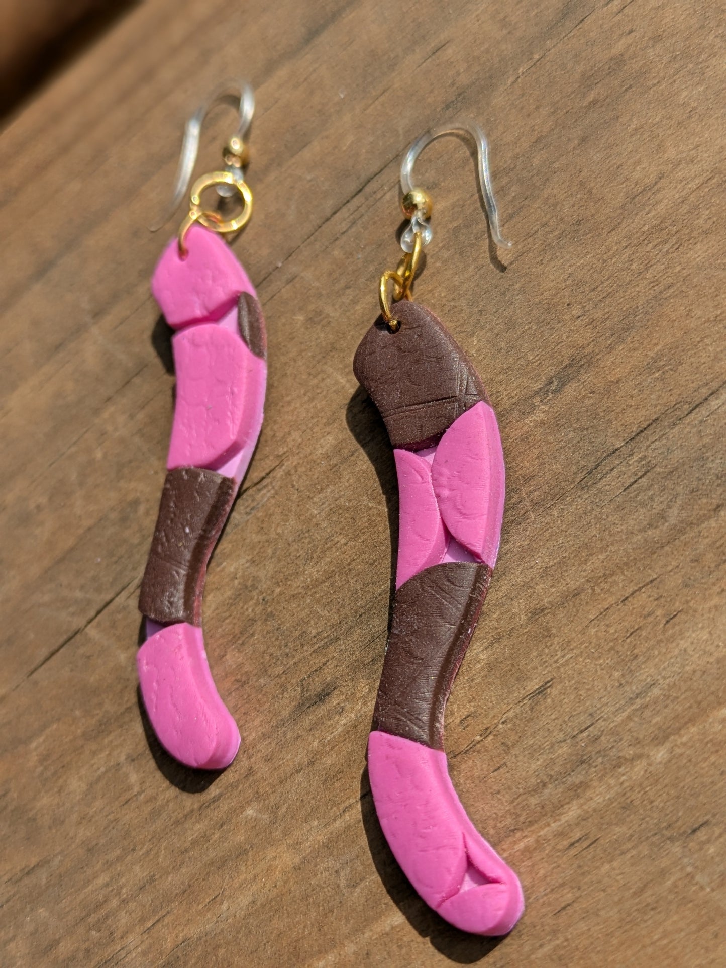 Pink and Brown Textured Rebecca