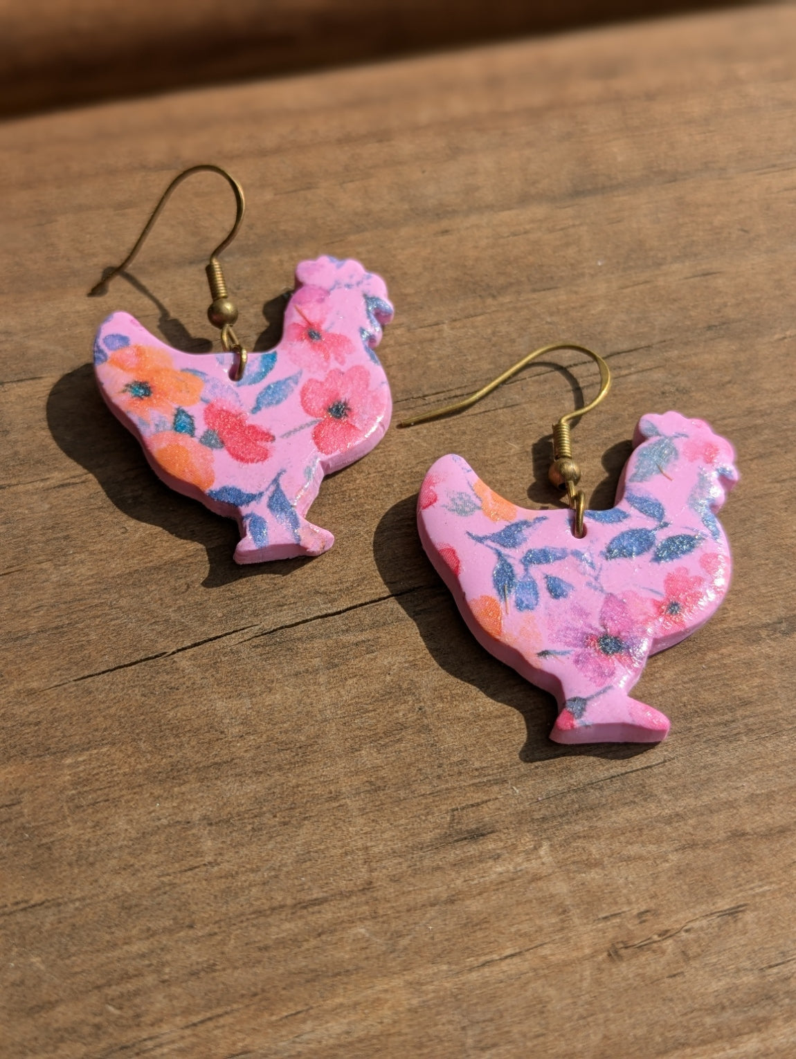 Floral Chicken Dangles