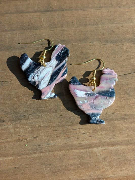 Marble Chicken Dangles
