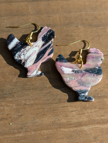 Marble Chicken Dangles