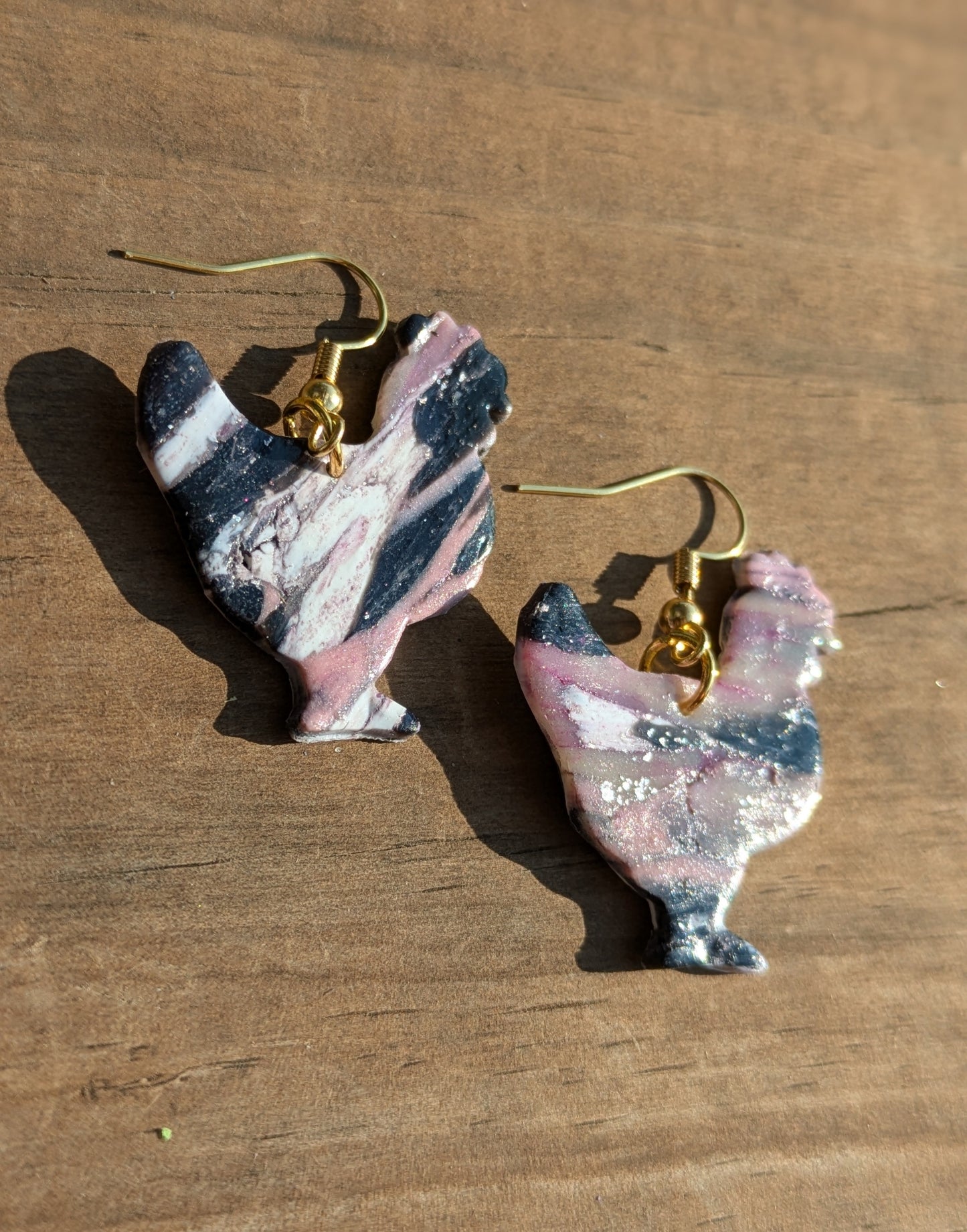 Marble Chicken Dangles